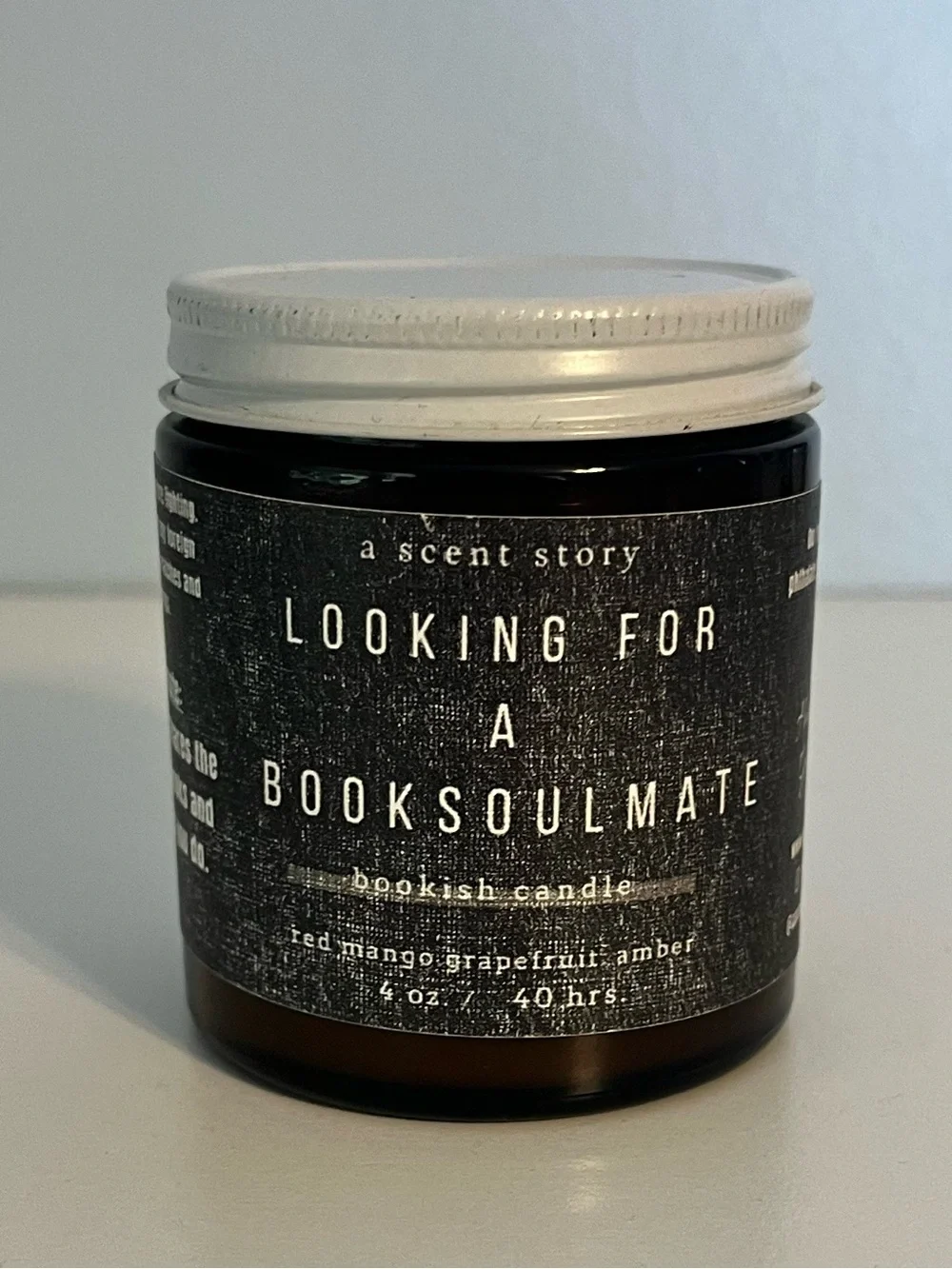 Looking For A Booksoulmate Scented Candle by - Black